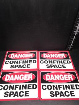 Collection 4 Confined Space Metal Signs