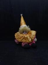 Porcelain Head Weighted Clown Figure