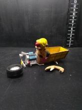 Novelty Toy Car-Plastic-Kooky Guy in Hot Rod