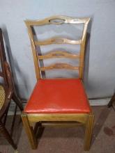 Antique Oak Ladderback Side Chair