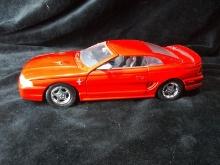 Diecast Metal Car-Red Ford Mustang 1998