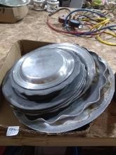BL-Assorted Pewter Trays