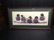 Artwork-Framed and Matted Print-The Boys signed