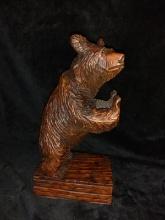 Carved Bear Bookend