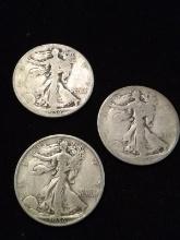 (3) 1936 Walking Liberty Half Dollar (x 3)