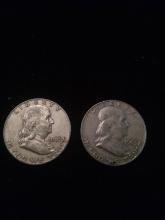 (2) 1963 Franklin Half Dollar (x2)