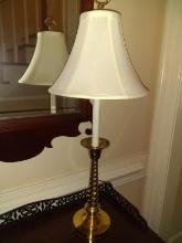 Decorative Brass Twisted Base Lamp