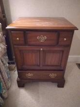 Cherry Chippendale Bedside Table