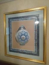 Framed and Matted Print, Indian Water Jug