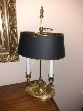 Decorative Brass Two Arm Table Lamp