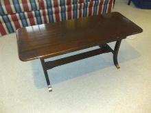 Vintage Mahogany Trestle Style Coffee Table