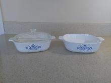 Collection of 2 Blue Cornflower Casserole Dishes
