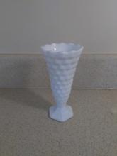 Fostoria Milk Glass Vase