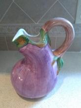 Novelty Ceramic Eggplant Pitcher