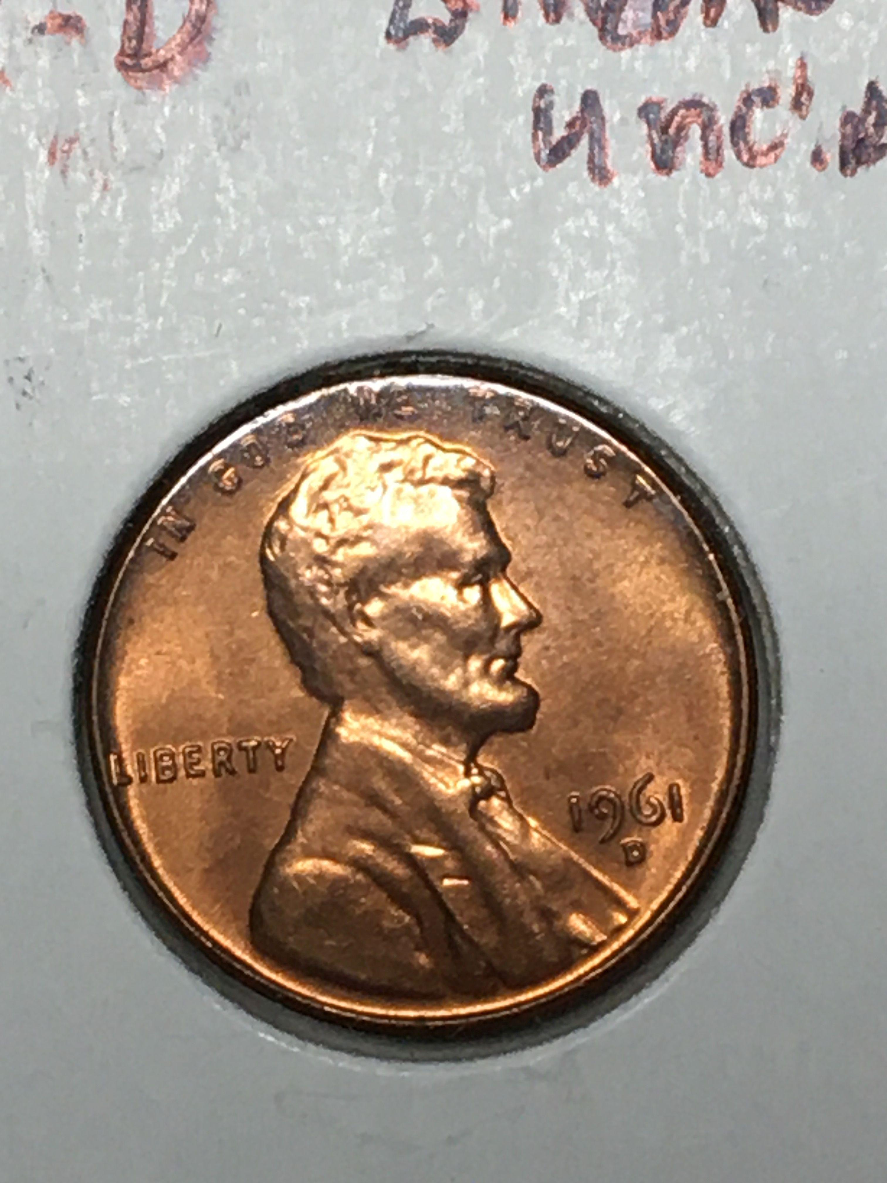 1961 P & D Lincoln Cent