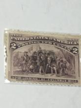 1892 Columbian Expo Stamp 2 Cent Mint Condition 