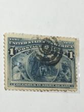 1892 Columbian  Expo 1 Cent Stamp