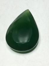 Emerald Glowing Green Columbian Natural Earth Mined Tear Drop Cut 22+ Cts Huge