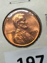 1980 P Lincoln Memorial Cent Coin 