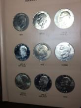 1971 - 1978 Eisenhower Dollar Dansco Collection Inc. Silver & Proof Coins
