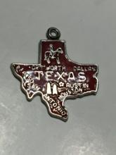 .925 Sterling Silver Texas State Charm