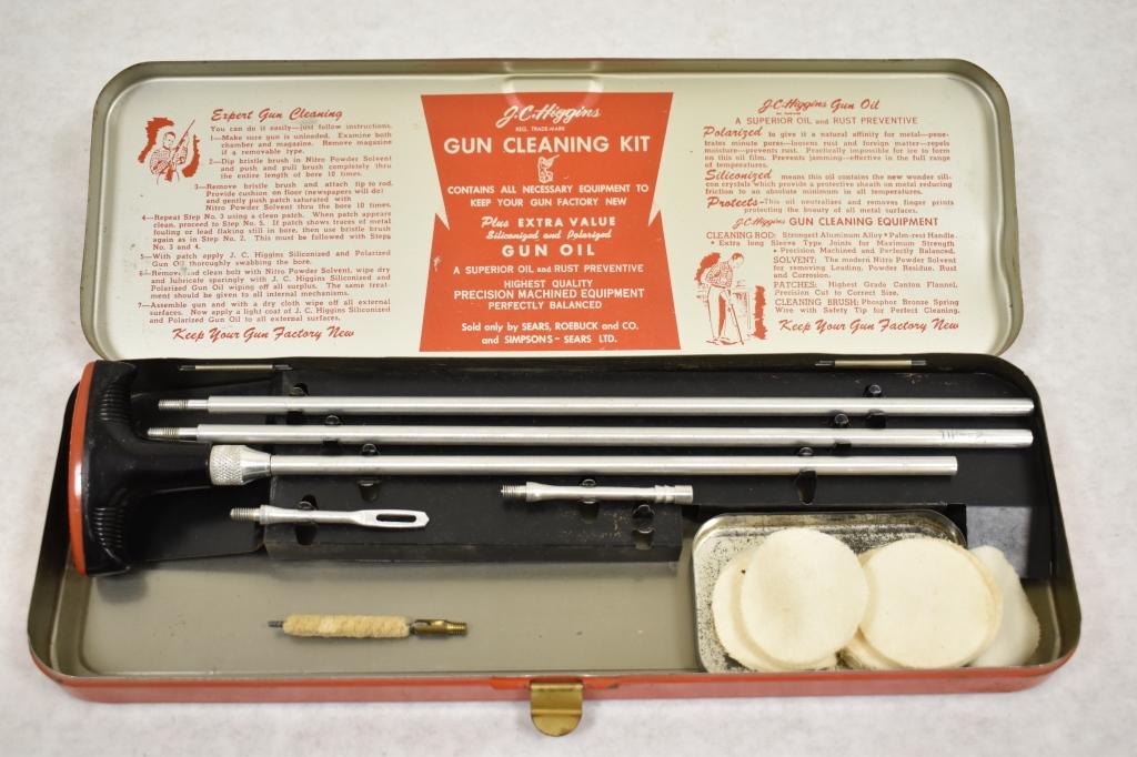 Two Partial JC Higgins Gun Cleaning Kits