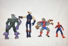 Four Spider-man Action Figures