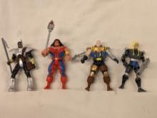 Four X-Men X-Treme X Action Figures