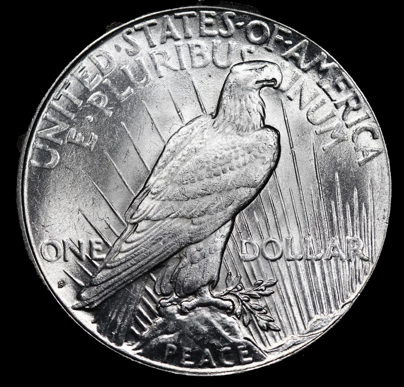 ***Auction Highlight*** 1924-s Peace Dollar $1 Graded ms65 By SEGS (fc)