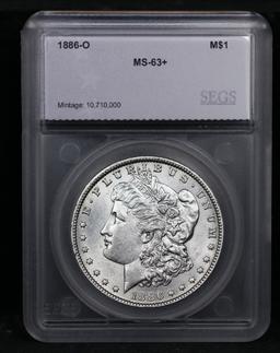 ***Auction Highlight*** 1886-o Morgan Dollar 1 Graded ms63+ By SEGS (fc)