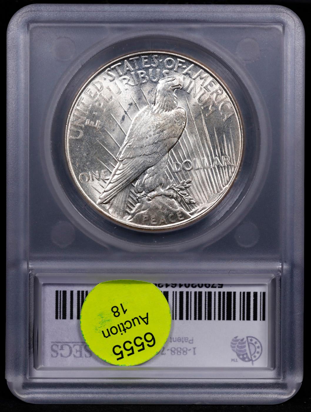 ***Auction Highlight*** 1935-p Peace Dollar $1 Graded ms66 BY SEGS (fc)