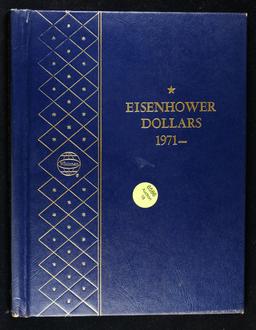***Auction Highlight*** Virtually Complete Eisenhowe $1 Whitnman Book, 1971-1796 13 coins in Total.