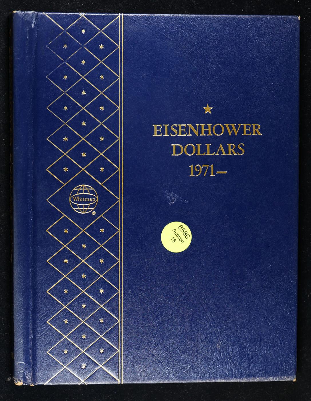 ***Auction Highlight*** Virtually Complete Eisenhowe $1 Whitnman Book, 1971-1796 13 coins in Total.