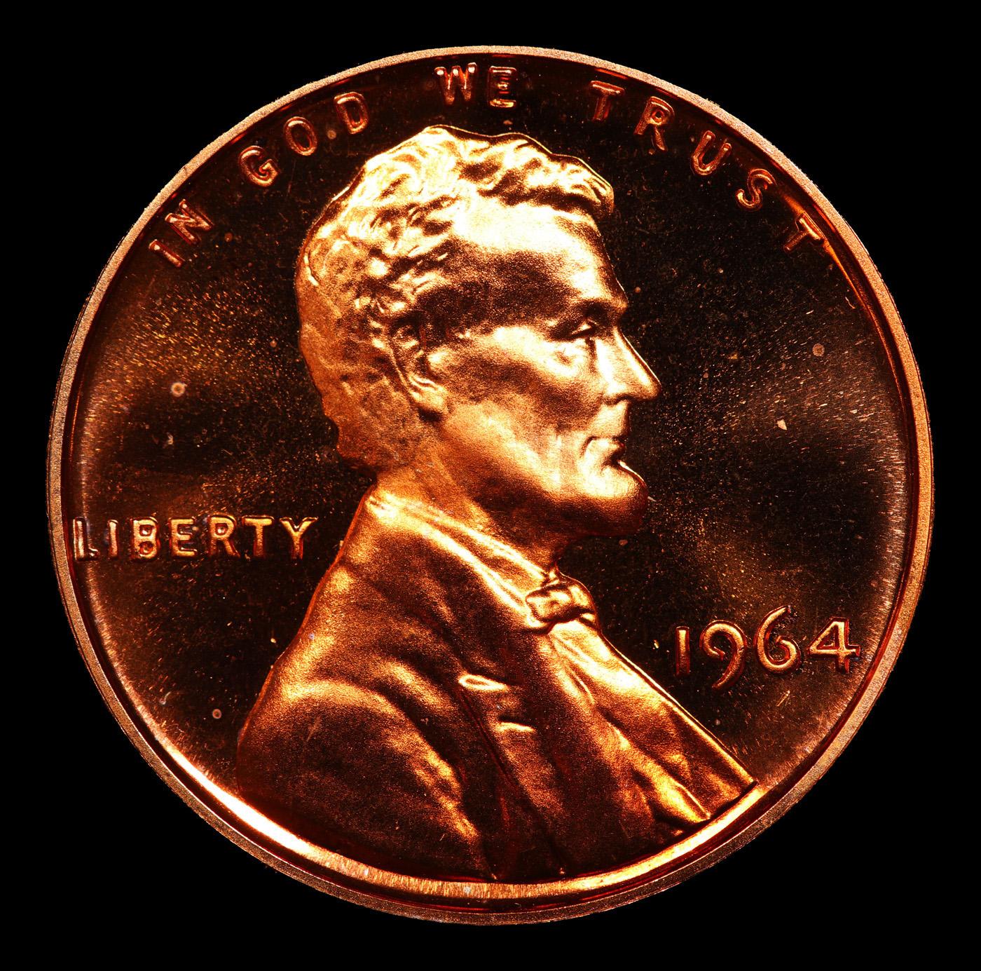 Proof ***Auction Highlight*** 1964 Lincoln Cent Near Top Pop! 1c Graded pr69+ rd DCAM BY SEGS (fc)