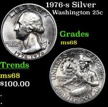 1976-s Silver Washington Quarter 25c Grades GEM+++ Unc