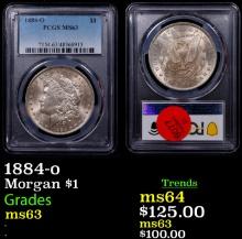 PCGS 1884-o Morgan Dollar 1 Graded ms63 By PCGS
