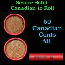 Shotgun Canadian Penny Roll, 1969 50 pcs in Vintage Penny Wrapper