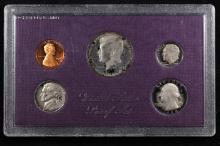 1984 Mint Proof Set, 5 Coins No Outer Box