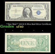 **Star Note** 1957A $1 Blue Seal Silver Certificate Grades xf