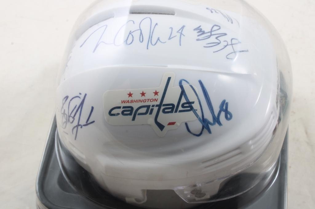 Washington Capitals Signed Helmet, Ornaments
