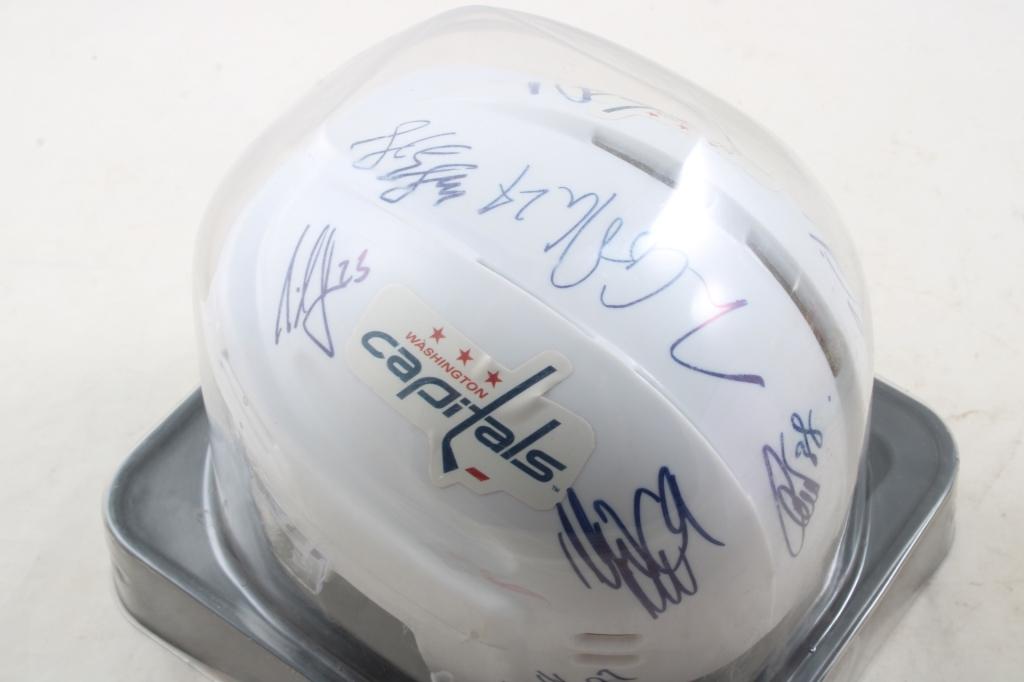 Washington Capitals Signed Helmet, Ornaments