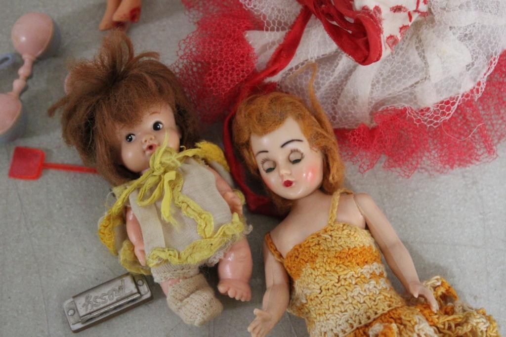Dolls & Doll Clothes Lot Horseman, Kewpie, Uneeda