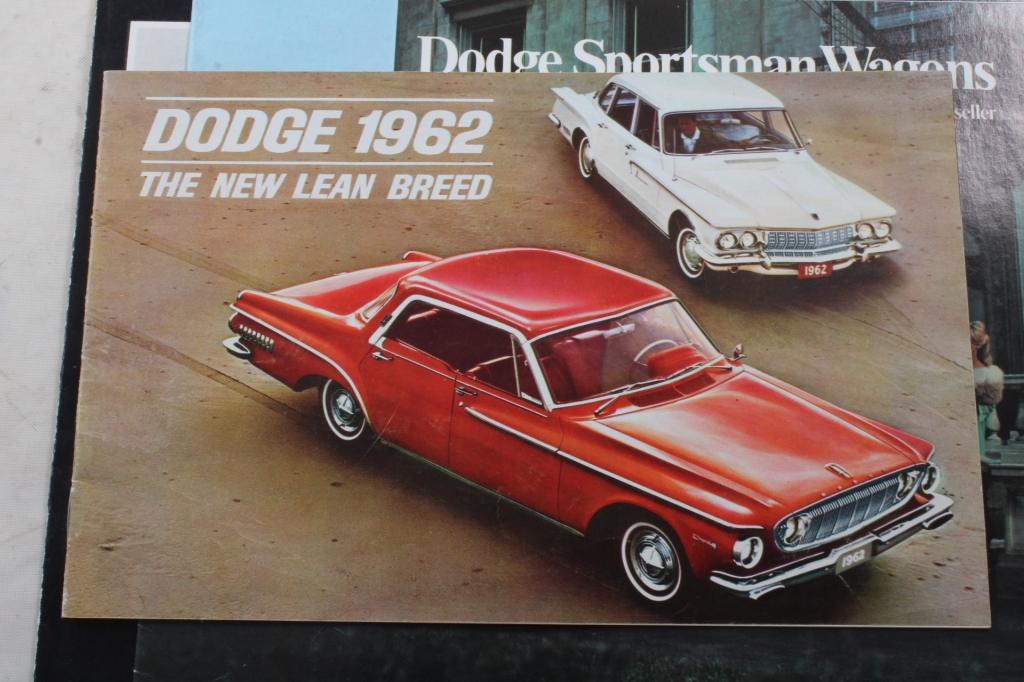 6 1960's Dodge Automobile Sales Brochures