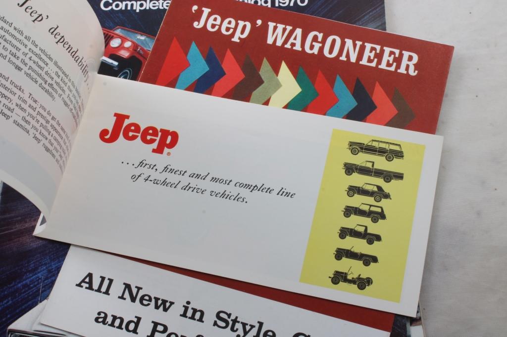 8 Vintage Jeep Auto Sales Brochures
