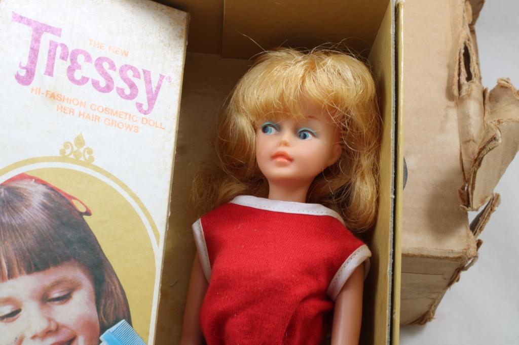 1964 Tressy Key Hair Grows Doll w/Clothes & More