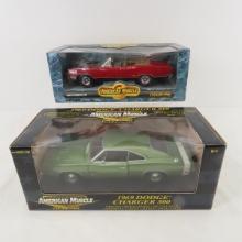 2 American Muscle diecast Muscle cars 1:18 scale