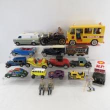 Buddy L School Bus with Figures & other Diecast