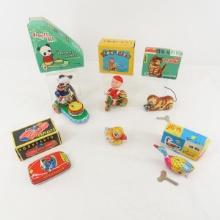 Windup toys with boxes Car, Trike, Panda and more