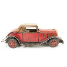 Vintage Marx Fire Chief friction car