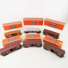 6 Lionel 6454 box cars in boxes